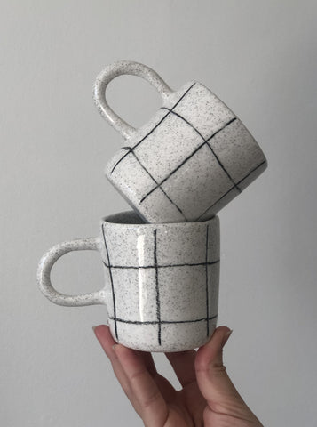Tea Mug - Pencil Grid